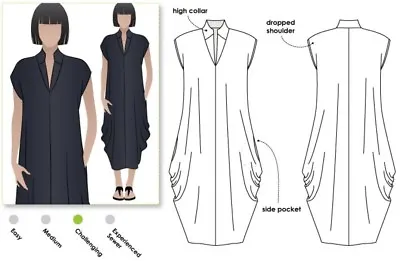 Style Arc Ladies Sewing Pattern Toni Dress (MLDW040S-M) • £16.99
