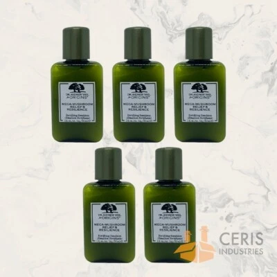 $14.99 • Buy 5x ORIGINS Mega Mushroom Relief & Resilience Fortifying Emulsion 1 Oz / 30 Ml Ea