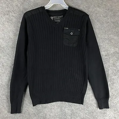 Marc Ecko Sweater Medium Men's Pullover Black 100% Cotton Adults M • $17.99