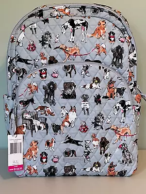 Vera Bradley Essential Large Backpack DOG SHOW MSRP $159 (#1) ~ NWT • $78.94