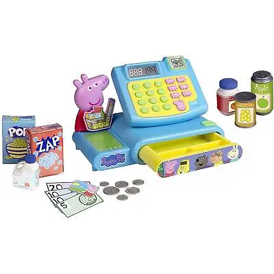 £21.99 • Buy Kids Cash Register Toy Peppa Pig Till Blue Supermarket Play Till Role Play 3+