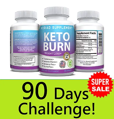 Keto BURN Diet Pills 1200 MG Ketosis Weight Loss Supplements • $38.89