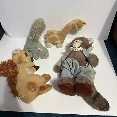 4 Vintage Eden Stuffed Animals • $8.19