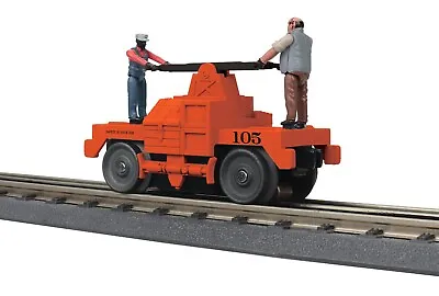 Mth 30-5236 Maintenance Of Way Operating Hand Car  Orange O Gauge 3 Rail • $77.95