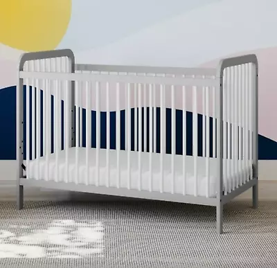 Cunas Para Bebes 3 En 1 Convertible Cama Para Niños Marco Modern Baby Crib Gray • $224.97