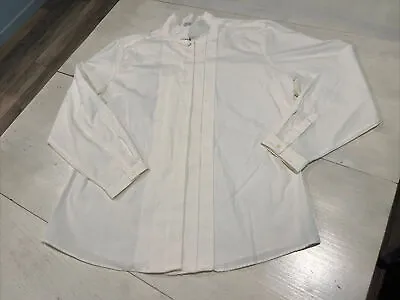 Scotland House Williamsburg Va. Blouse Women’s 16 White Long Sleeve Button Up • $18.50