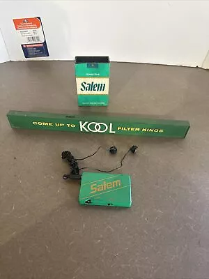 Vintage  Cigarette Lot Kool Salem Sign Store Counter Display Divider Radio Works • $55.55