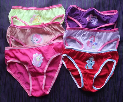 Girl Underwear Briefs 6 Pack Panties My.little.pony Kid 3-14 Years • $13.50