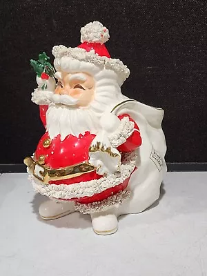 Vintage Large 12.5   Napco Japan Spaghetti Santa Claus Christmas Planter • $468.74