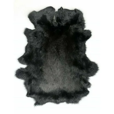 1x Genuine Natural Rabbit Fur Skin Tanned Leather Hides Craft Pelts DIY Material • $5.12