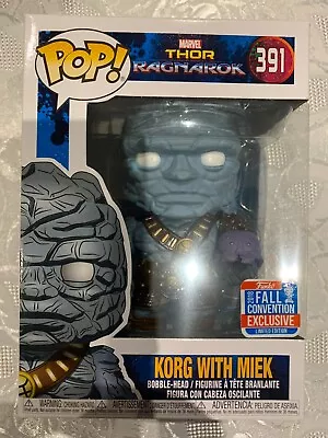 Marvel Thor Ragnarok - Korg With Miek #391 NYCC 2018 Exclusive Funko Pop! Vinyl • $49.95