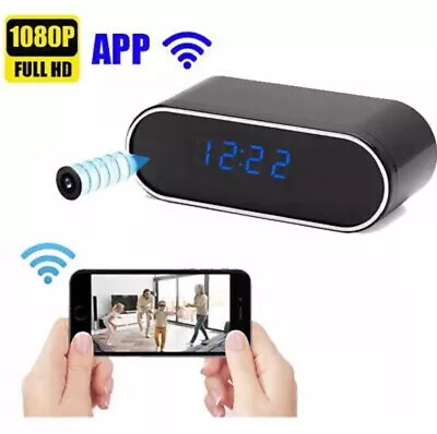 $45.11 • Buy HD 1080P Spy Camera WiFi Hidden Wireless Security Alarm Nanny Cam Loop Recording