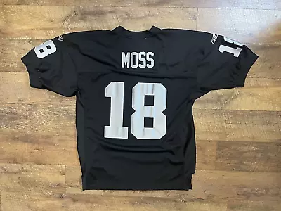 Authentic Reebok Randy Moss Oakland Raiders Jersey Size 48 • $125