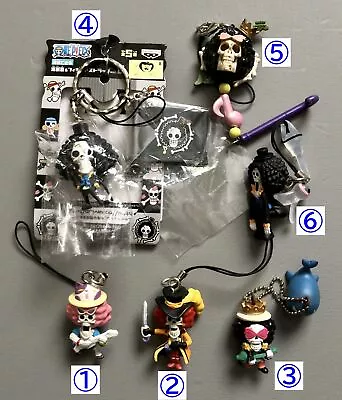 One Piece Brook Strap 6 Types Set Ball Chain Bandai #4446 • $63