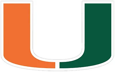 Hurricanes University Of Miami Vinyl Sticker Decal *SIZES* CornholeTruck Wall • $4.20