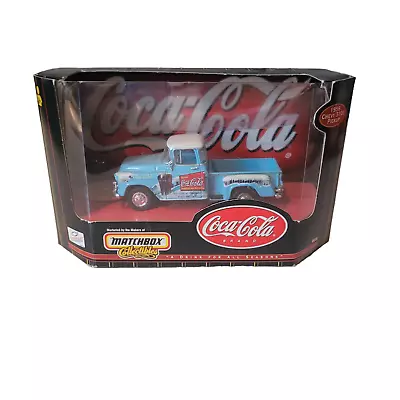 Matchbox Collectibles Coca-Cola 1956 Chevy 3100 Pickup Blue # 96556 NIB • $24.95