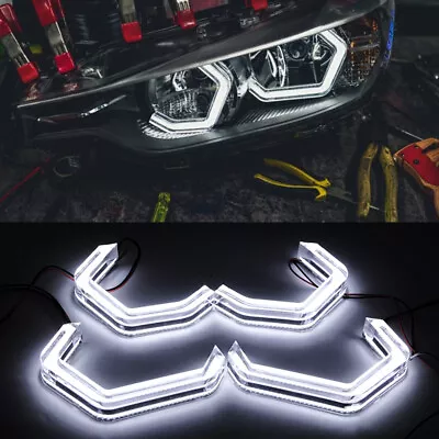 Halo Lights Crystal LED Angel Eye M4 M5 Style For BMW F82 F80 F32 F30 E90 M3 • $101.19