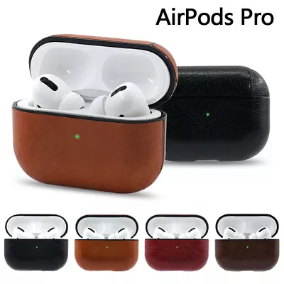 Case For Apple AirPods Pro 2019 Wireless Charging Case Leather Protective Cover • $5.72