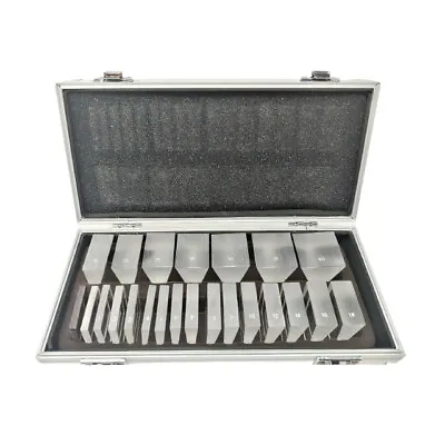 Ophthalmic Optical Prism Bar 22 Piece Set & 1 Red Filter Lens /w Aluminium Case • $165.99