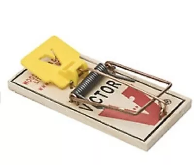 Mouse Traps Victor Mouse Trap M325  Snap Trap 10 Snap TRAPS Yellow Pedal New • $9.99