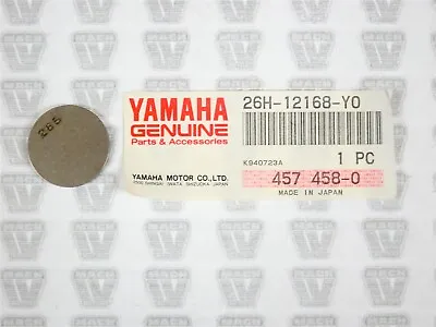 Yamaha NOS NEW 26H-12168-Y0 Adjusting Pad 2.65 FJ SRX TT VMAX VMX XJ XT XVZ  • $6.99
