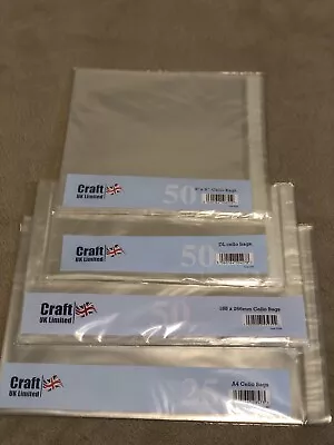 Craft UK Cello Bag Packs Ideal For Card Making Wax Melts Display Crafts Photos  • £3.50