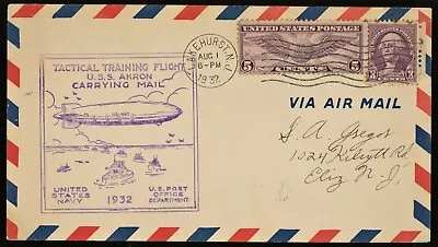 USA 1932 U.S.S  AKRON Airship  Tactical Training Flight • $11.95