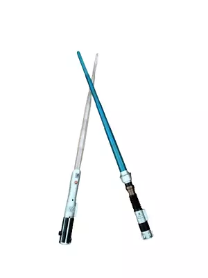 Star Wars Extendable Lightsaber With Lights And Sounds Darth Vader & Obi-Wan Set • $98.10