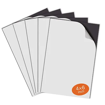 Strong Self Adhesive Magnetic Sheet 4X6 Flexible Magnetic Sheets With Adhesive • $7.99