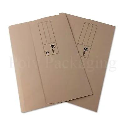 FOOLSCAP DOCUMENT WALLETS *ANY QTY* BUFF A4/Manilla/Half Flap/Folder/Filing 32mm • £188