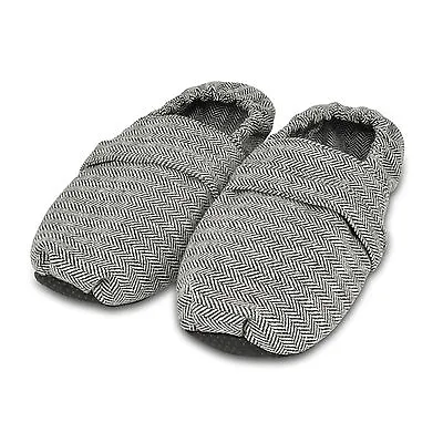 £9.99 • Buy Zhu-Zhu Microwavable Slippers - Herringbone - Unscented Microwave Feet Warmers