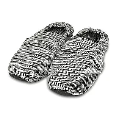 Zhu-Zhu Microwavable Slippers - Herringbone - Unscented Microwave Feet Warmers • £9.99