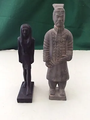 £14.99 • Buy 2 Reproduction Ancient Figures - Chinese (8.5 Inches) And Egyptian (6.75 Inches)