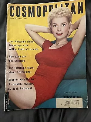 Cosmopolitan Magazine August 1953 Vintage Ads Janet Leigh • $20