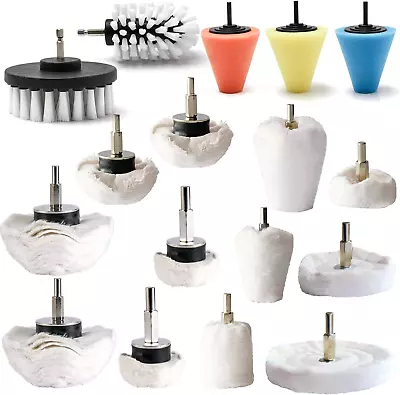 Polishing Pad Buffing Wheel Kit 17 Pack Buffing Wheel For Drill For Metal Alumi • $39.99