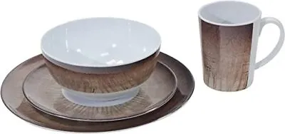 Leisurewize Stone Individual OR Set Of 2 OR Set Of 4 Melamine Bowl PlateMug • £5