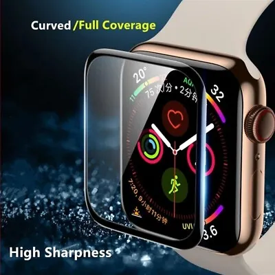 $3.99 • Buy Apple Watch IWatch Full Screen Protector 7 6 5 4 3 2 1 SE 38 42 40 44 45 41mm