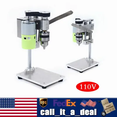 Mini Drill Press Bench Small Electric Drill Machine Work Bench 110-240V 100W USA • $51.31