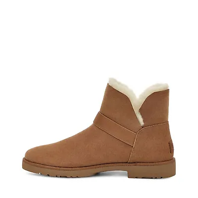 UGG Romely Chestnut Women's Suede Short Buckle Fashion Boots 1132993 • $109