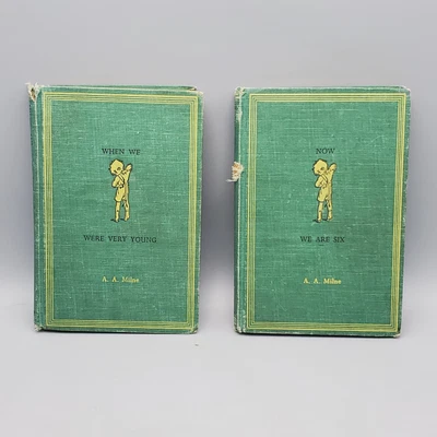 $13.49 • Buy Now We Are Six & When We We’re Very Young By A.A. Milne Winnie The Pooh 1961 VTG