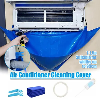 $22.99 • Buy Wash Cover Air Conditioner Cleaning Bags Waterproof Wall Mounted Protectors Kits