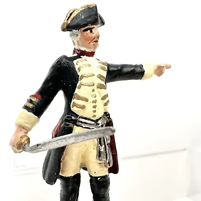 Revolutionary War Military Officer & Sword Hand Painted Soldier Miniature Figure • $16.45