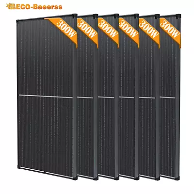 300W-1800W Watt Monocrystalline Solar Panel 12V RV Camping Home Off-Grid • $154.39