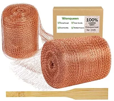 Wanqueen Copper Mesh Roll For Mice Rat Rodent Repellent Sturdy 32 Ft Mouse Trap • $26.29