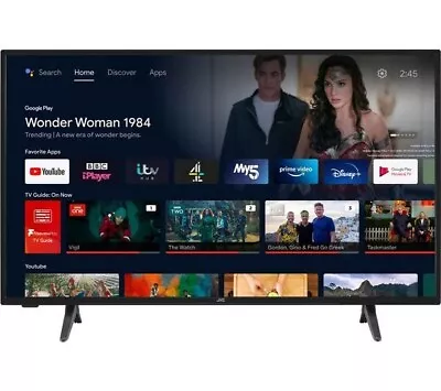 £189.99 • Buy JVC LT-43CA420 Android TV 43  Smart Full HD HDR LED TV With Google Assistant