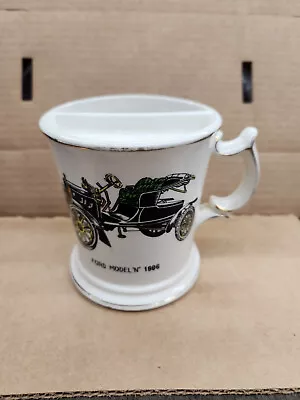 Vintage Mustache Guard Coffee Mug Cup Vintage Car Morris Japan 1906 FORD • $13.50