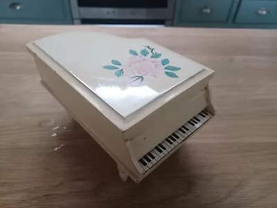 £20 • Buy Vintage Wooden Japanese Fuji  Piano Shaped Musical Jewellery Box
