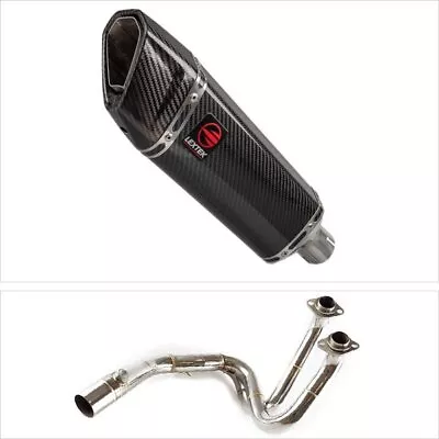 Exhaust System S/Steel 300mm Exhaust For Kawasaki ER6 Ninja 650 Z650 Versys 650 • £429.69