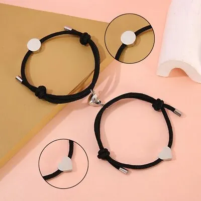 £3.73 • Buy Adjustable Rope Matching Bracelet Magnet Couple Bracelet Infinite Love Braclet