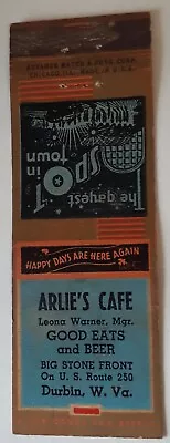 Matchbook - Arlie's Café Durbin West Virginia - Gayest Spot In Town • $29.99